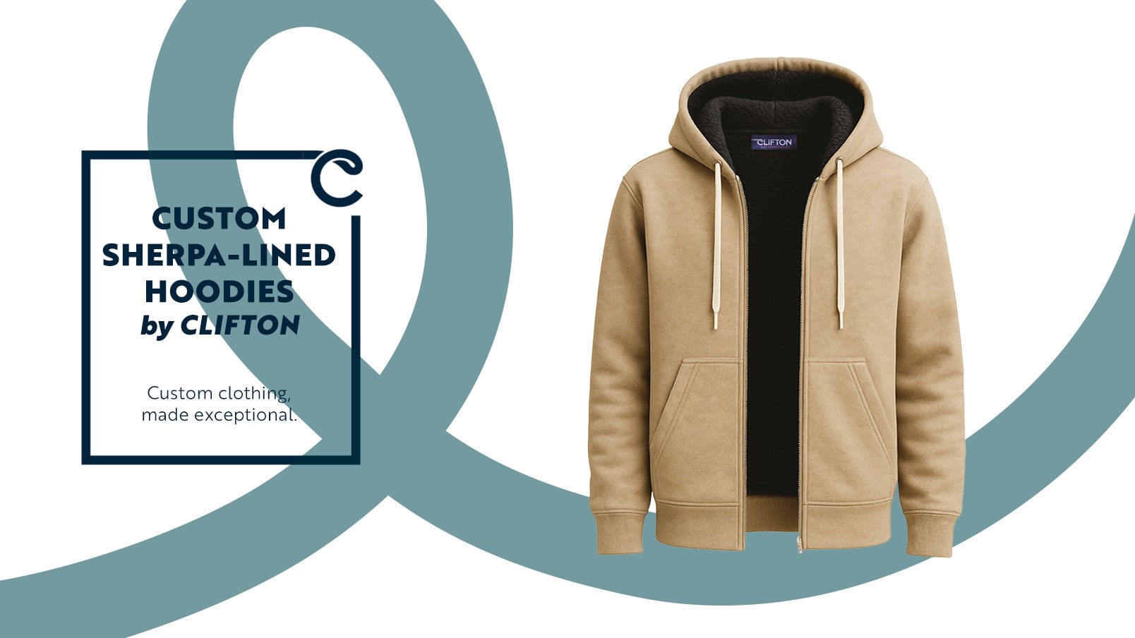 CLIFTON Whistler Custom Sherpa-Lined Hoodie